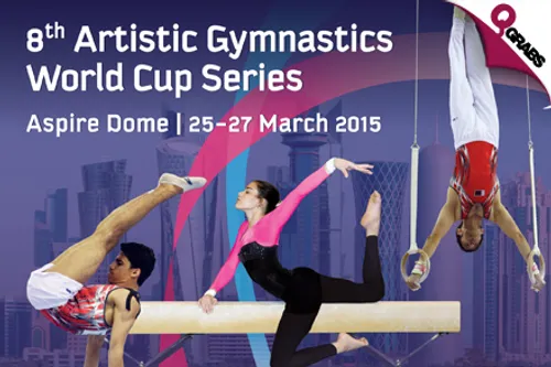 For QR70 Experience the 8th Artistic Gymnastics World Cup in Style with a VIP Ticket for 26 OR 27 March 2015! (QR100 Value)